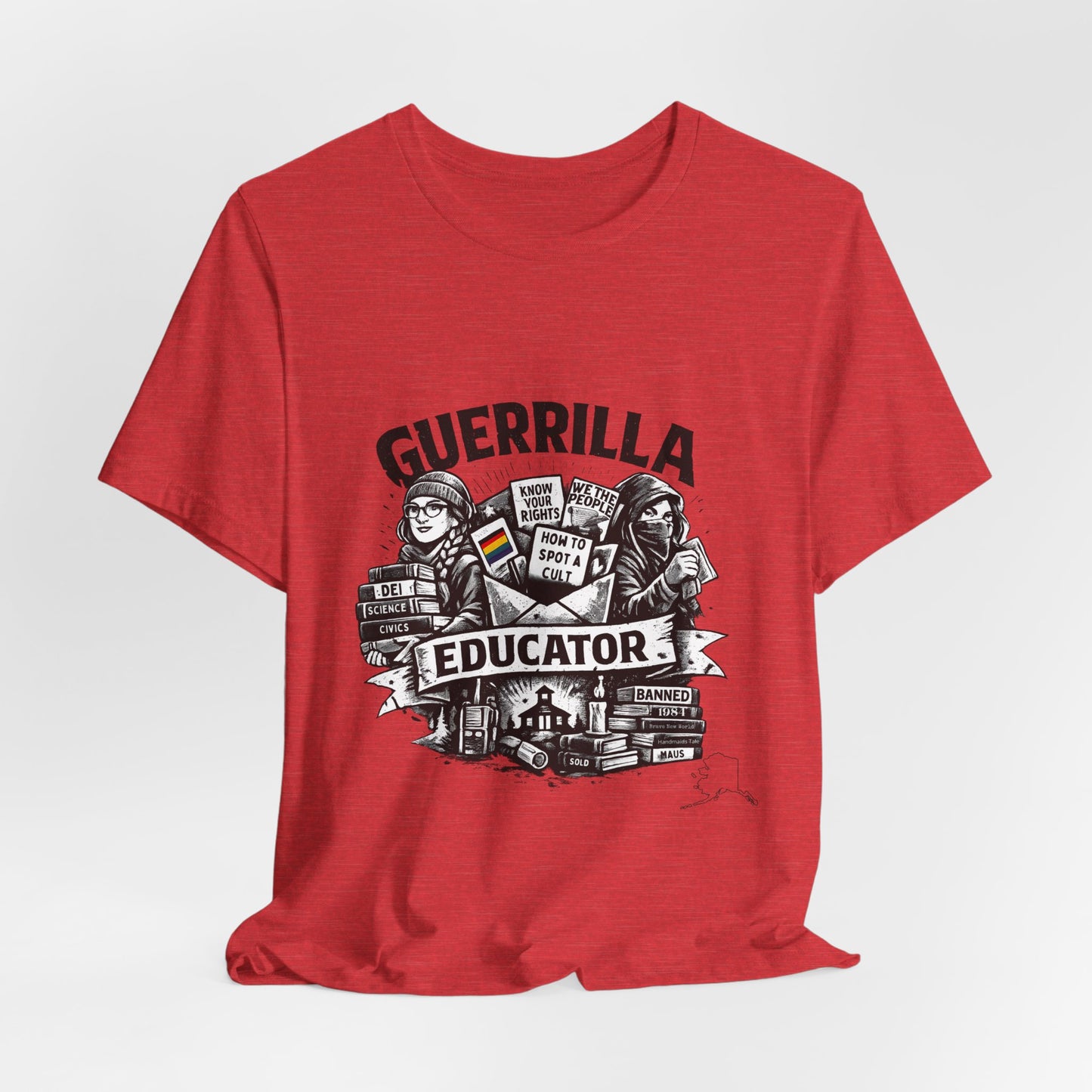 Guerrilla Educator T-Shirt — Vintage Protest Teacher Tee