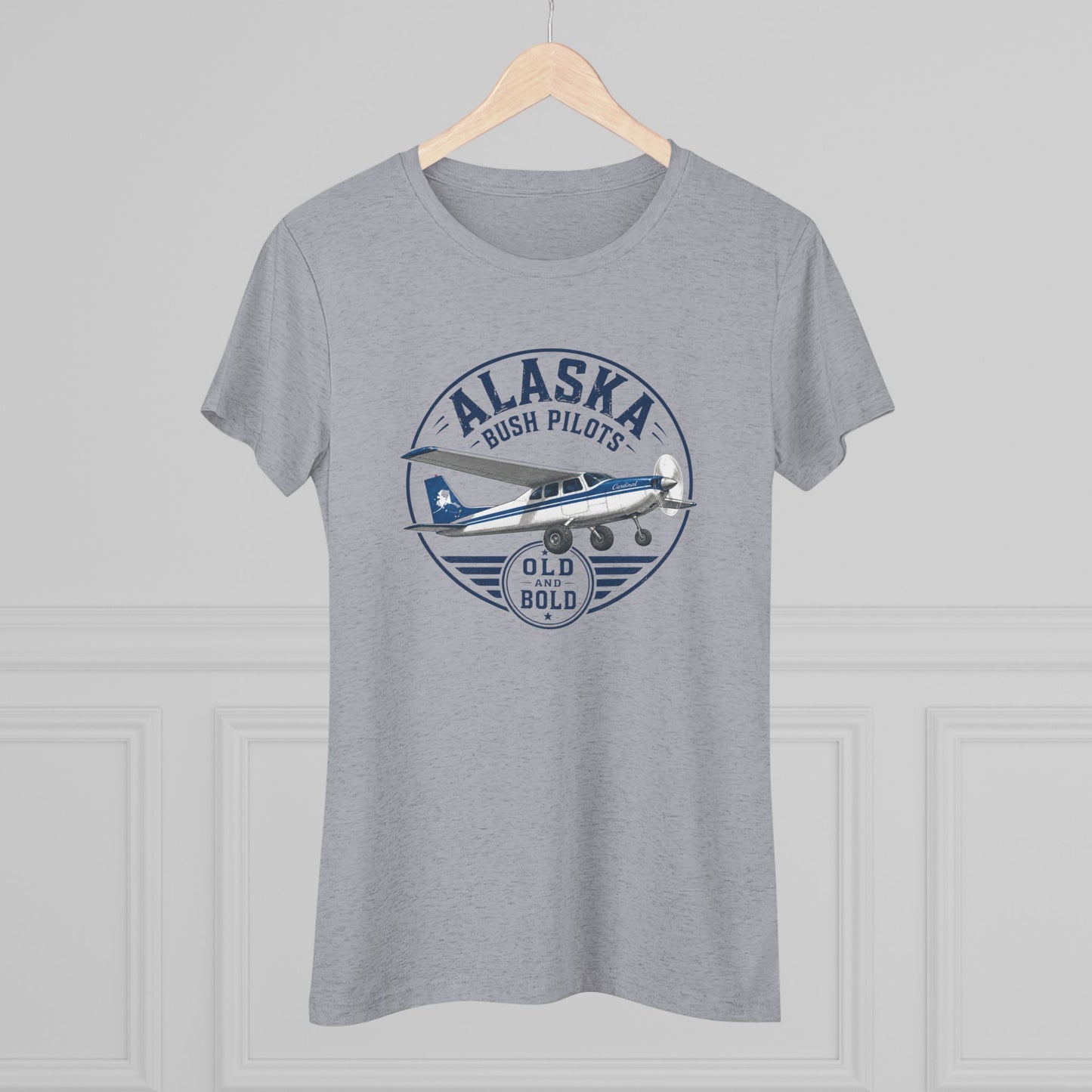 Alaska Bush Pilot Women's Tee — 'Old Bold' Airplane Graphic