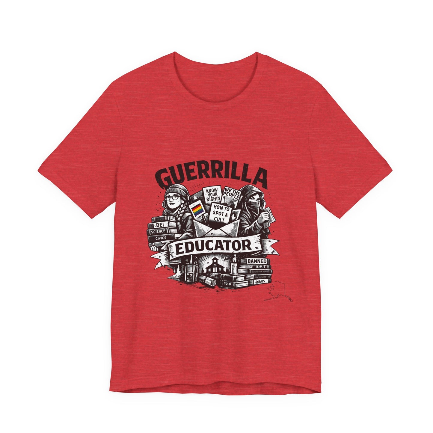 Guerrilla Educator T-Shirt — Vintage Protest Teacher Tee