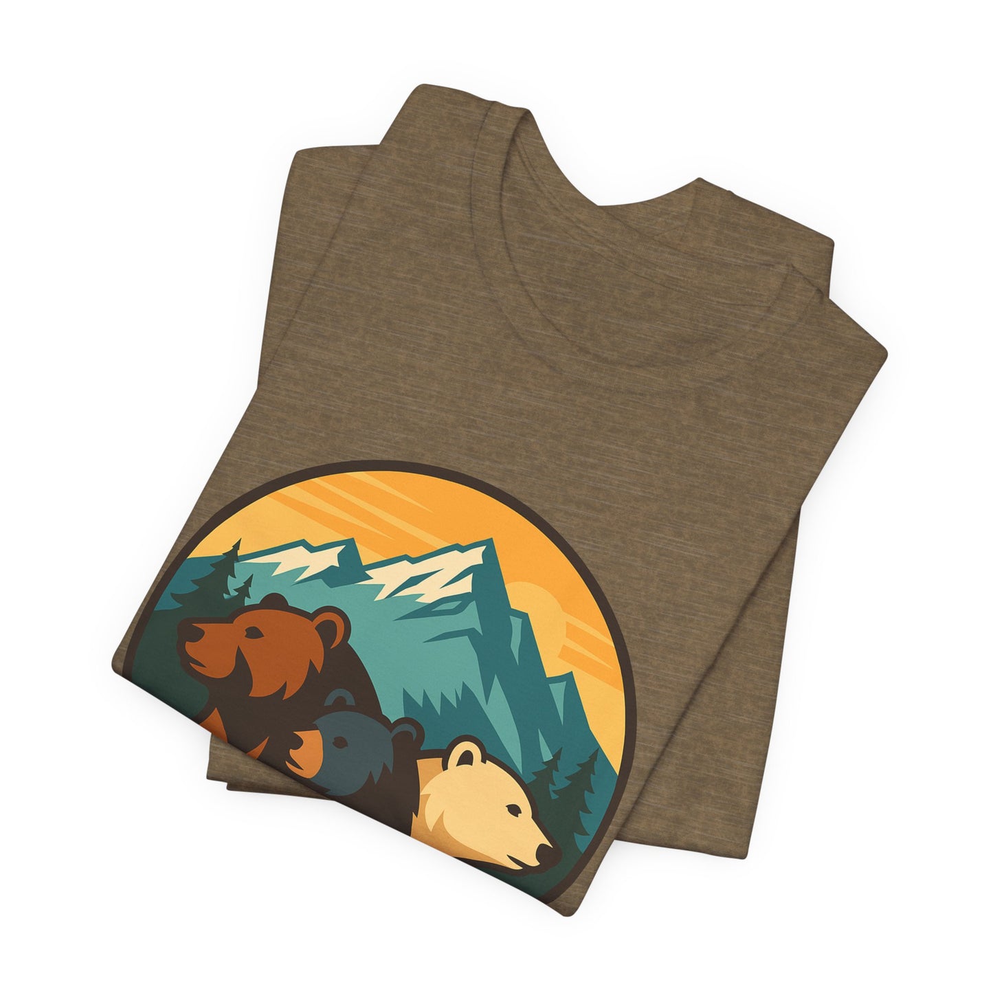 Bear Family Mountain Tee — Alaska 4AK.org Outdoor Shirt