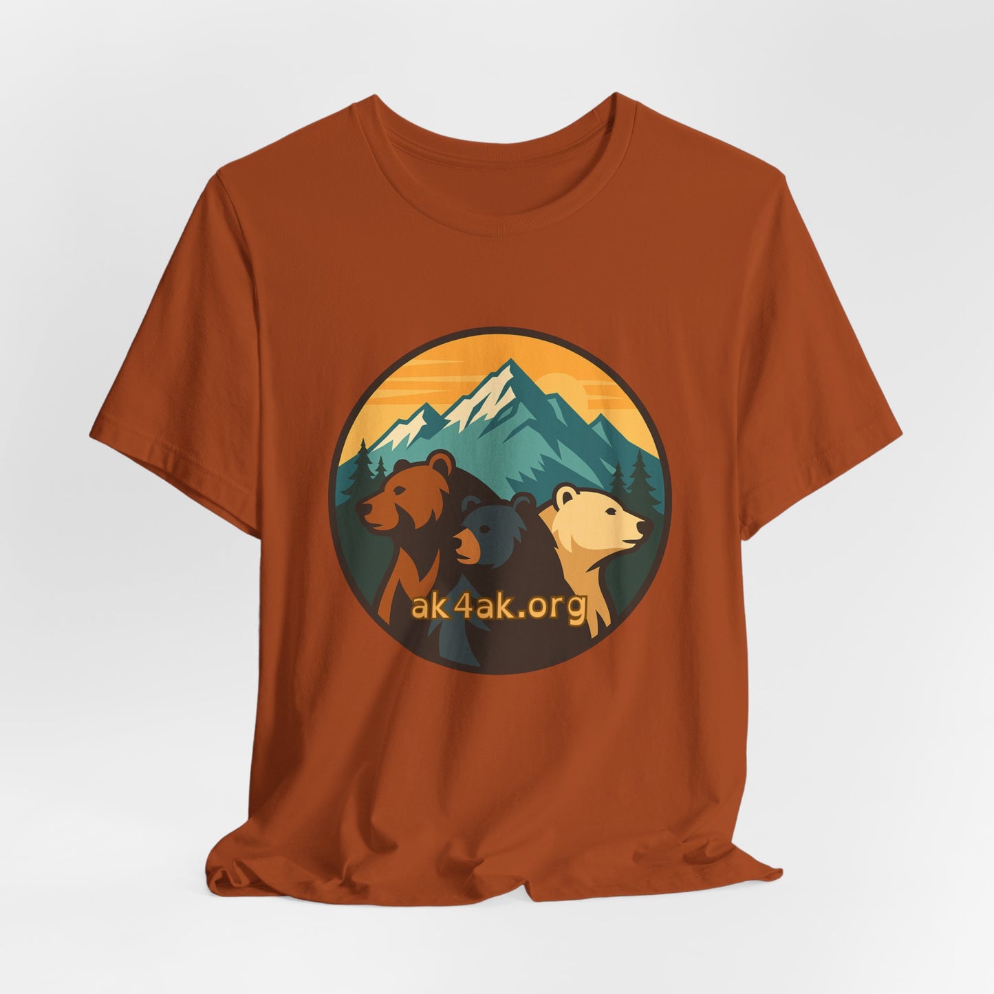Bear Family Mountain Tee — Alaska 4AK.org Outdoor Shirt