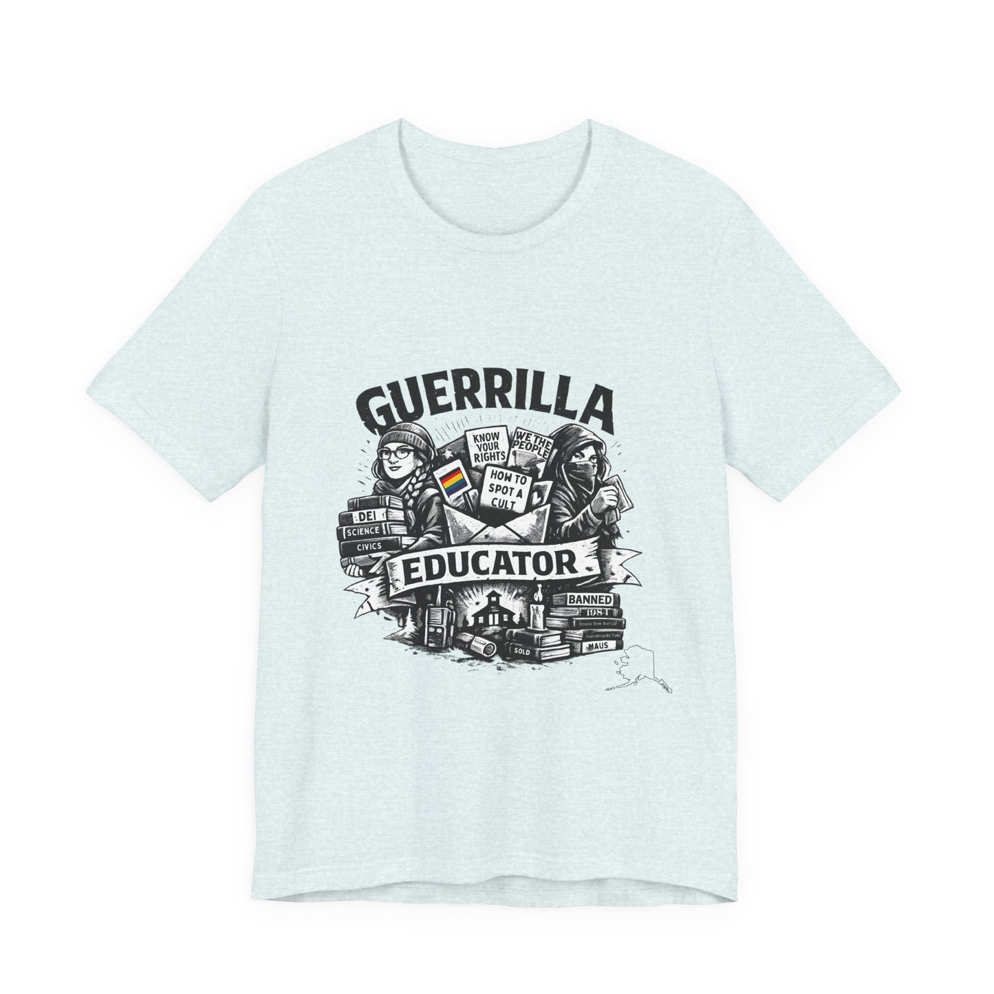 Guerrilla Educator T-Shirt — Vintage Protest Teacher Tee