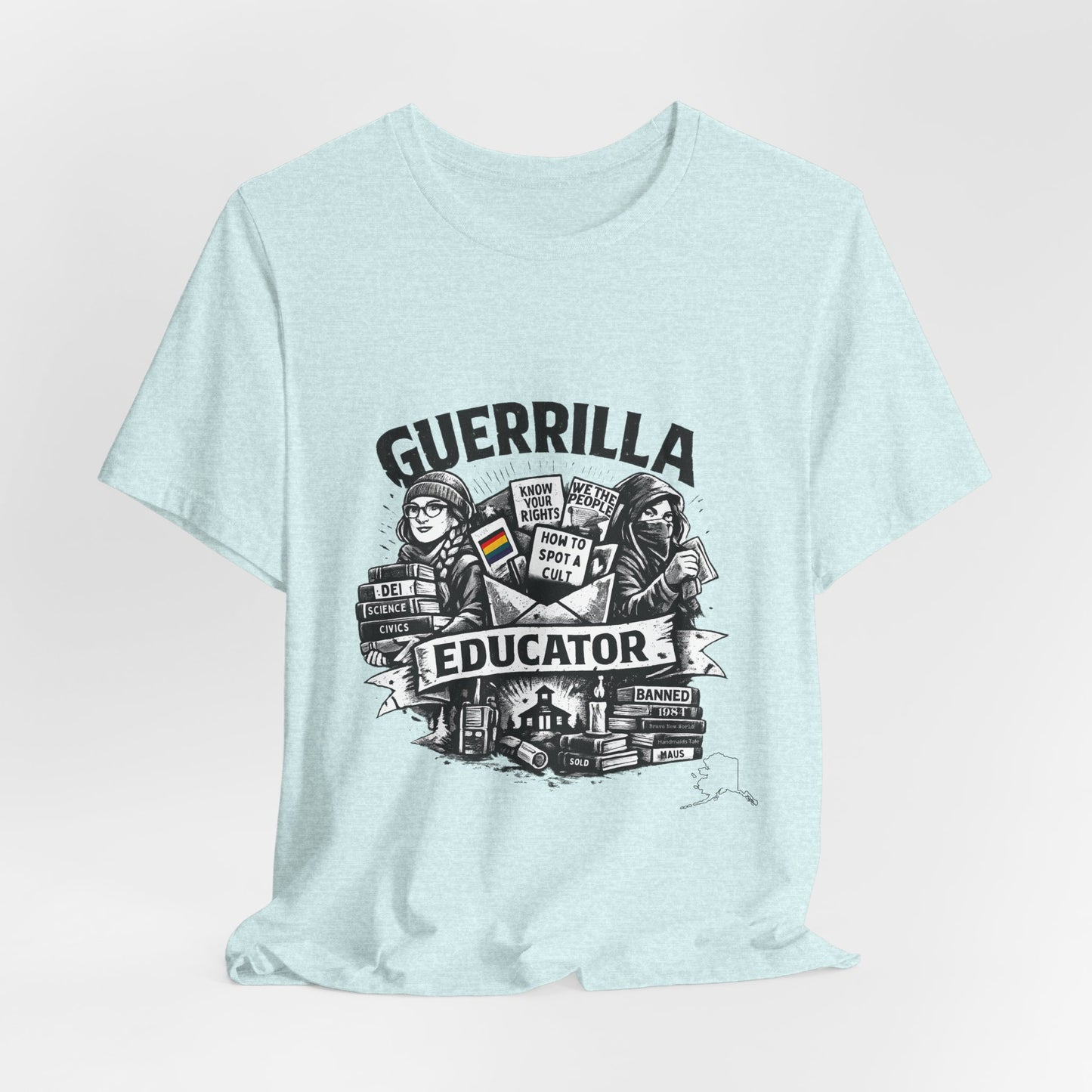 Guerrilla Educator T-Shirt — Vintage Protest Teacher Tee