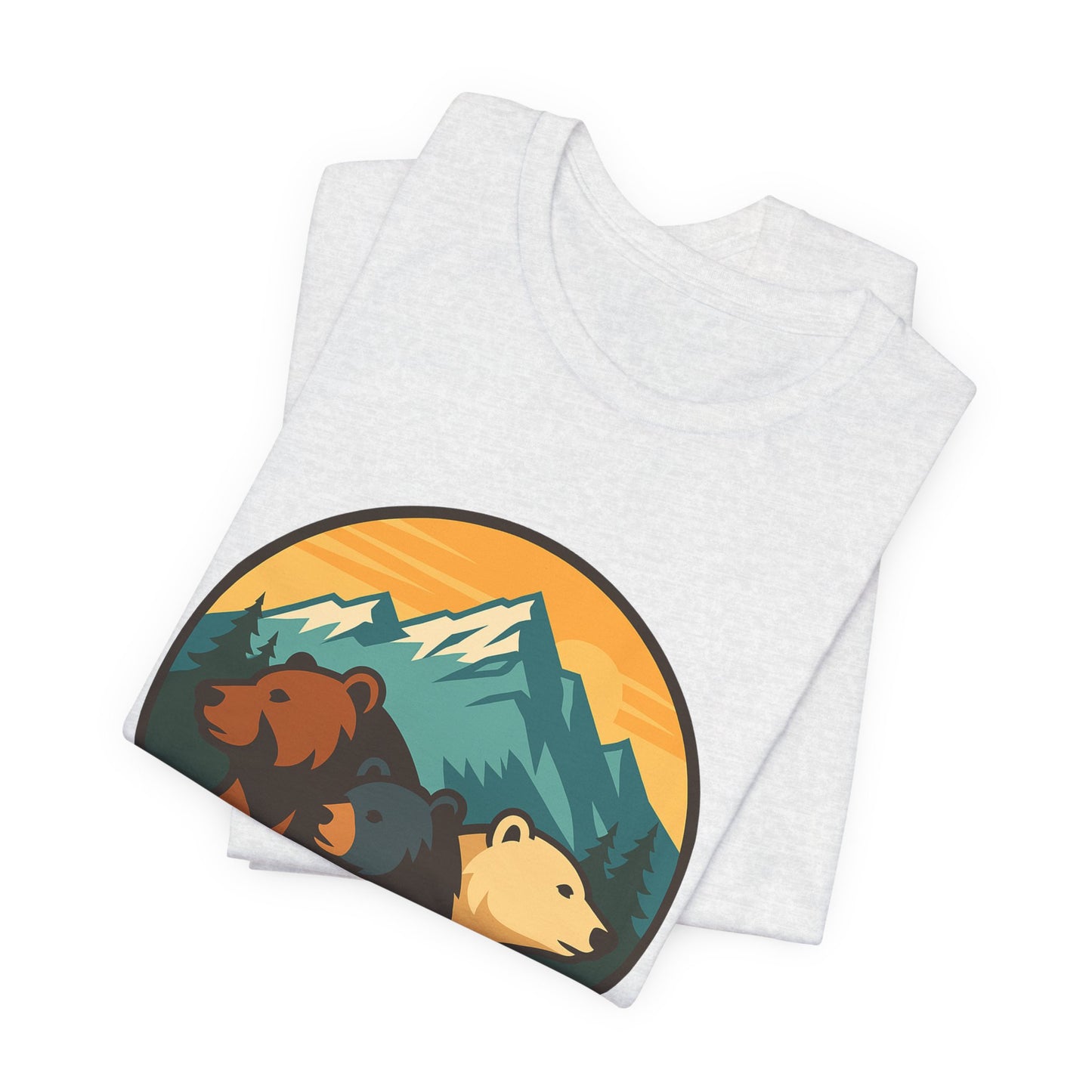 Bear Family Mountain Tee — Alaska 4AK.org Outdoor Shirt