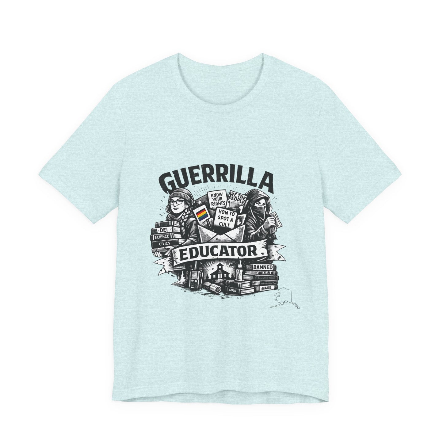 Guerrilla Educator T-Shirt — Vintage Protest Teacher Tee