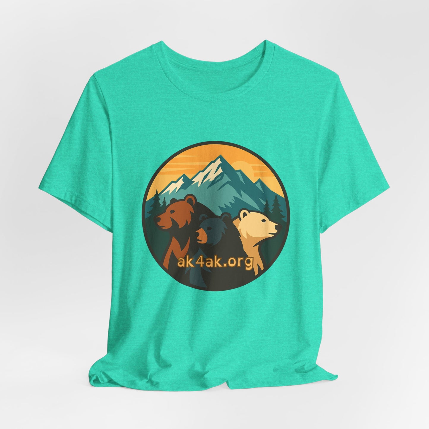 Bear Family Mountain Tee — Alaska 4AK.org Outdoor Shirt