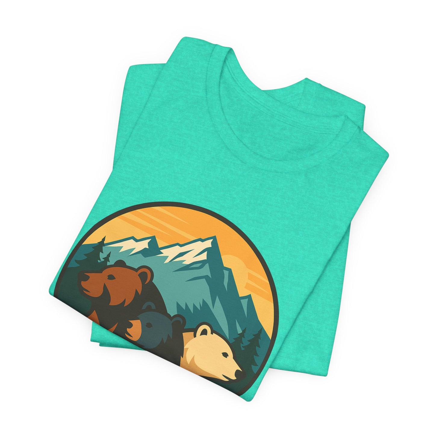 Bear Family Mountain Tee — Alaska 4AK.org Outdoor Shirt