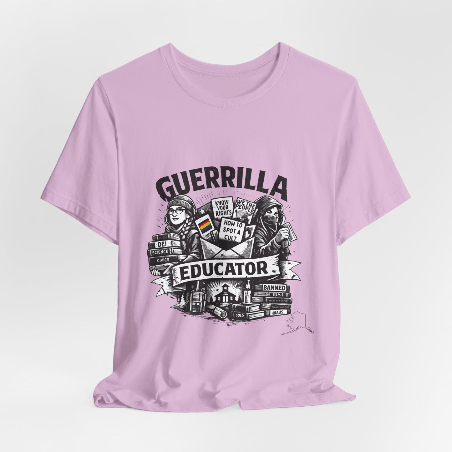 Guerrilla Educator T-Shirt — Vintage Protest Teacher Tee