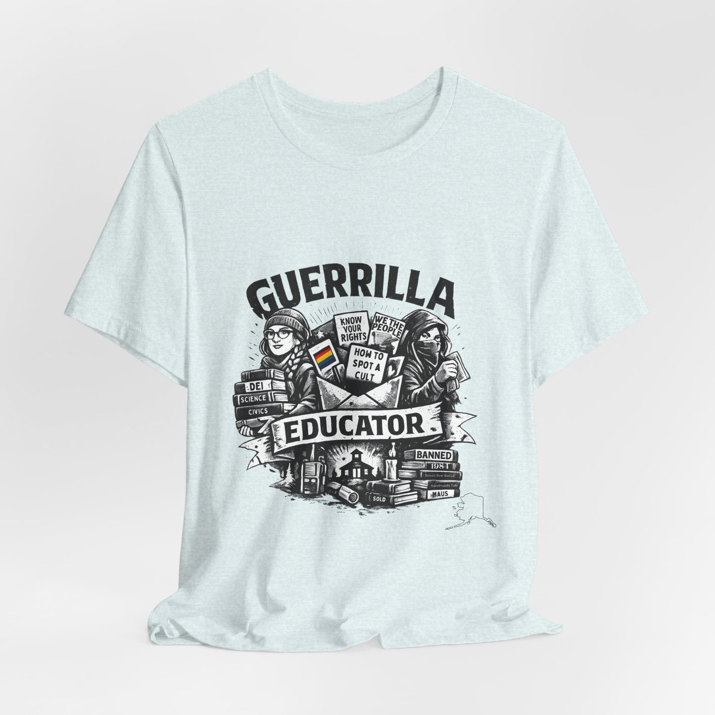 Guerrilla Educator T-Shirt — Vintage Protest Teacher Tee