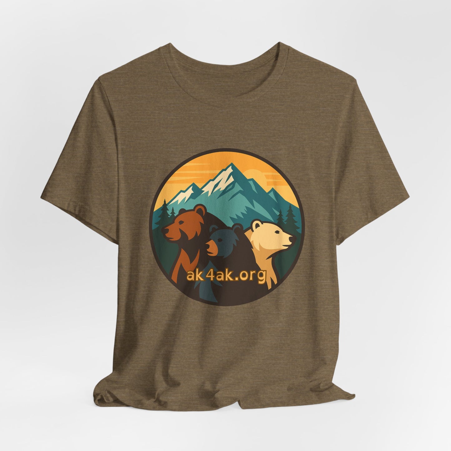 Bear Family Mountain Tee — Alaska 4AK.org Outdoor Shirt