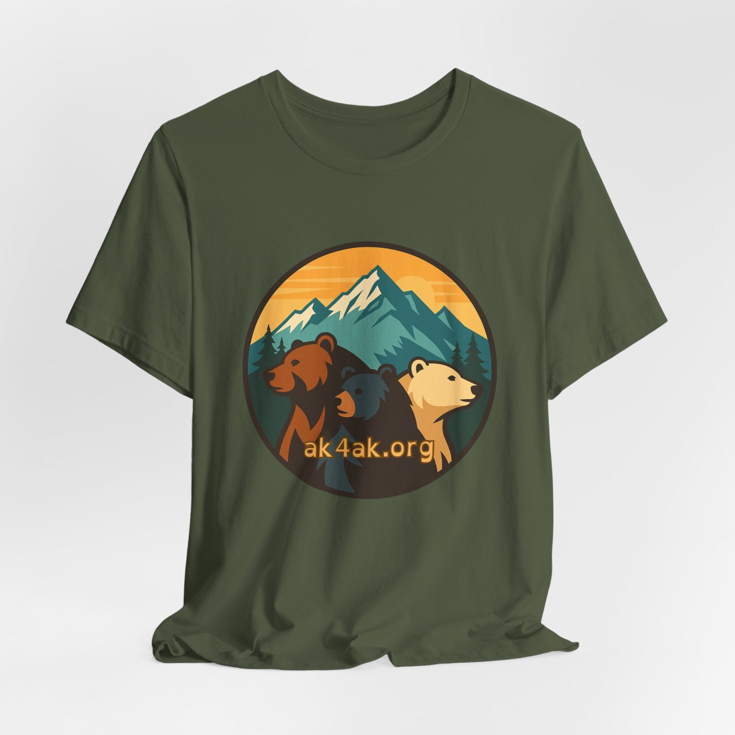 Bear Family Mountain Tee — Alaska 4AK.org Outdoor Shirt