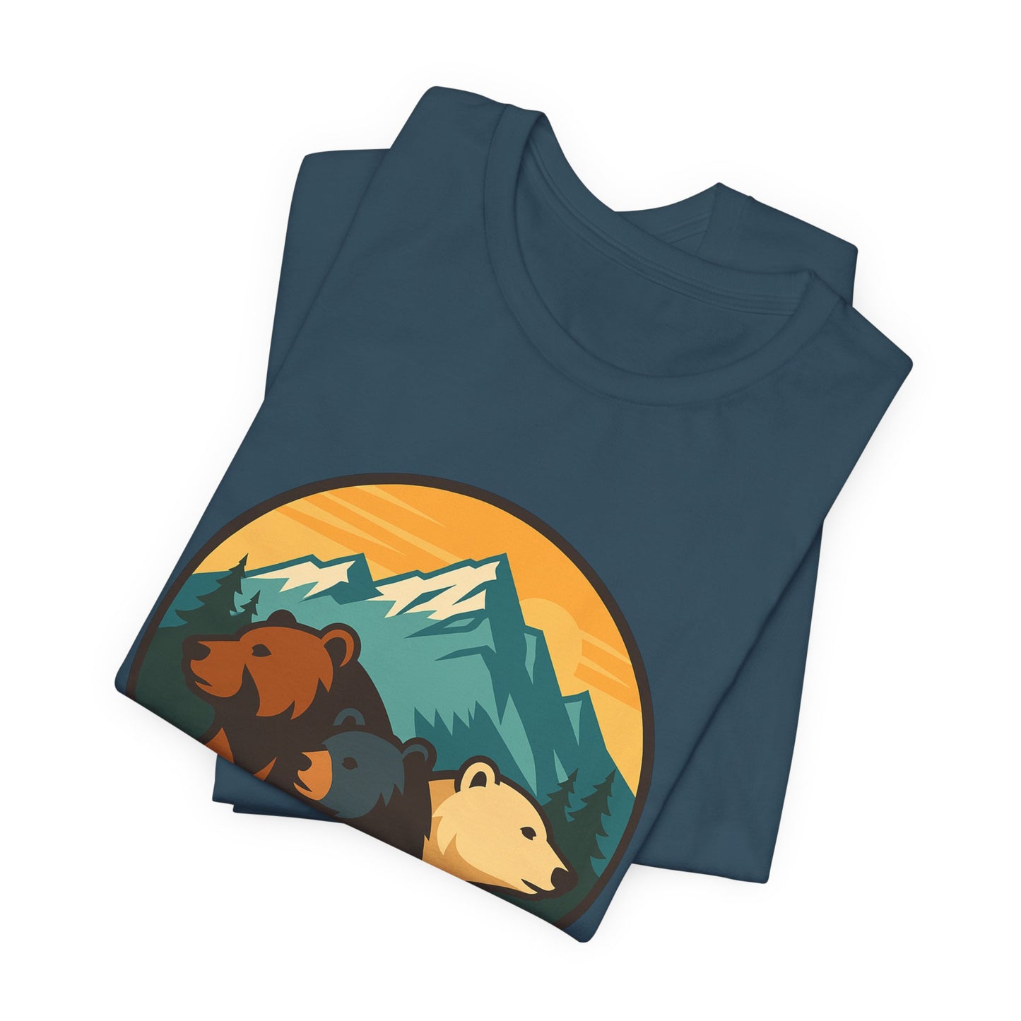 Bear Family Mountain Tee — Alaska 4AK.org Outdoor Shirt