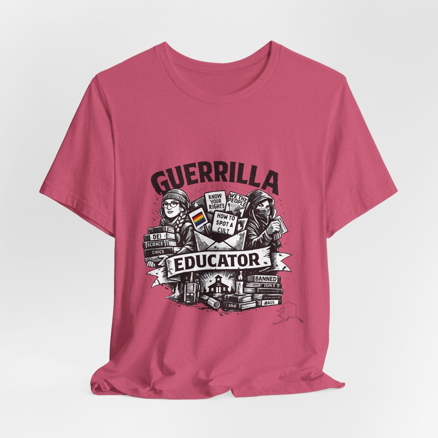 Guerrilla Educator T-Shirt — Vintage Protest Teacher Tee