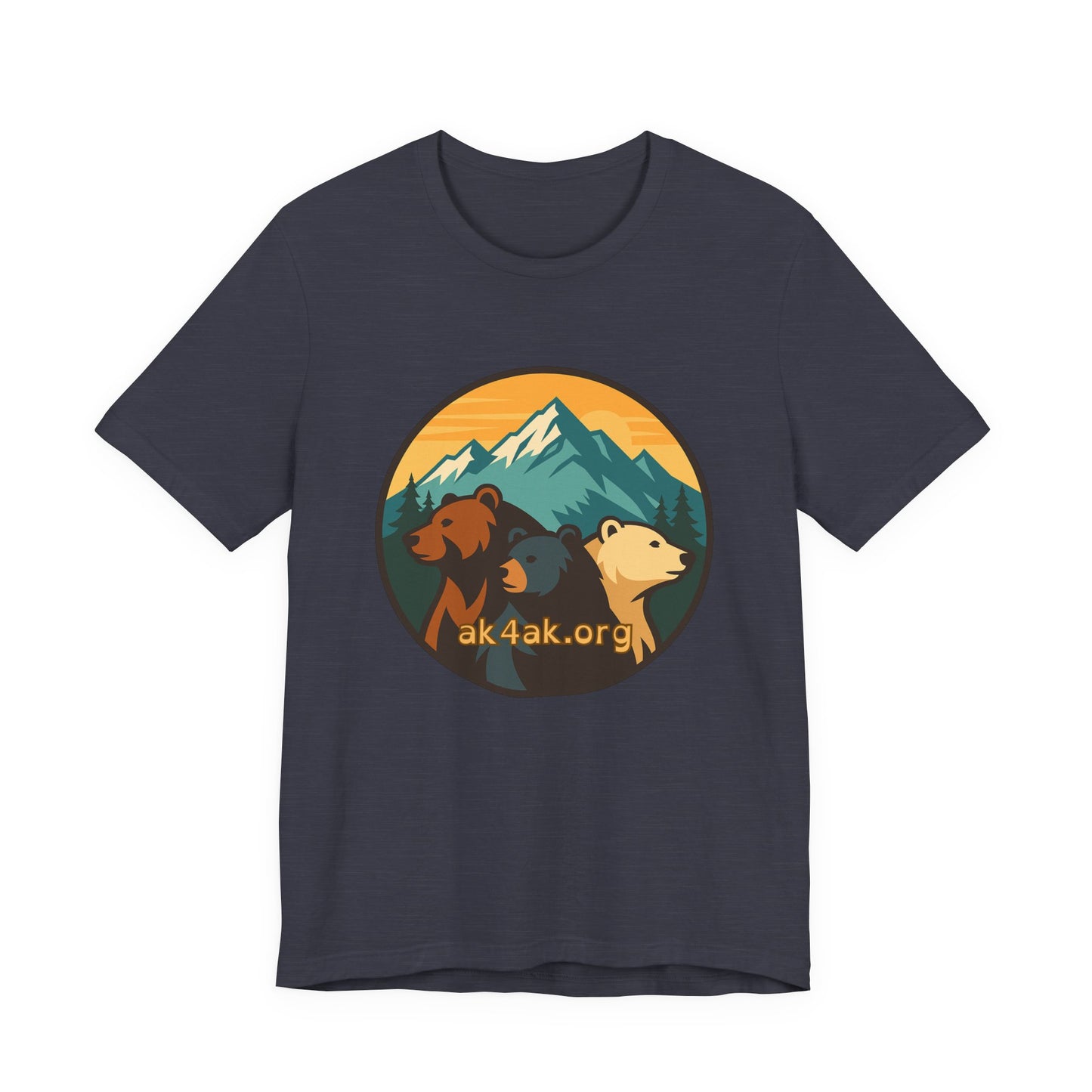 Bear Family Mountain Tee — Alaska 4AK.org Outdoor Shirt