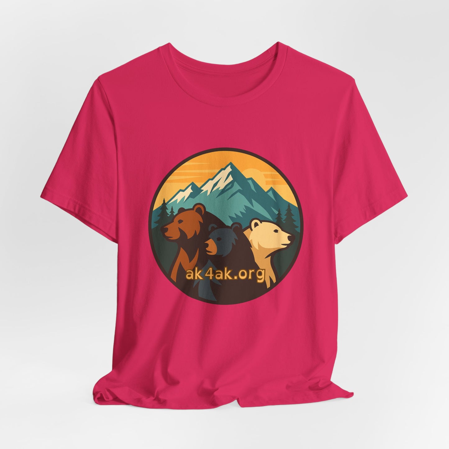 Bear Family Mountain Tee — Alaska 4AK.org Outdoor Shirt