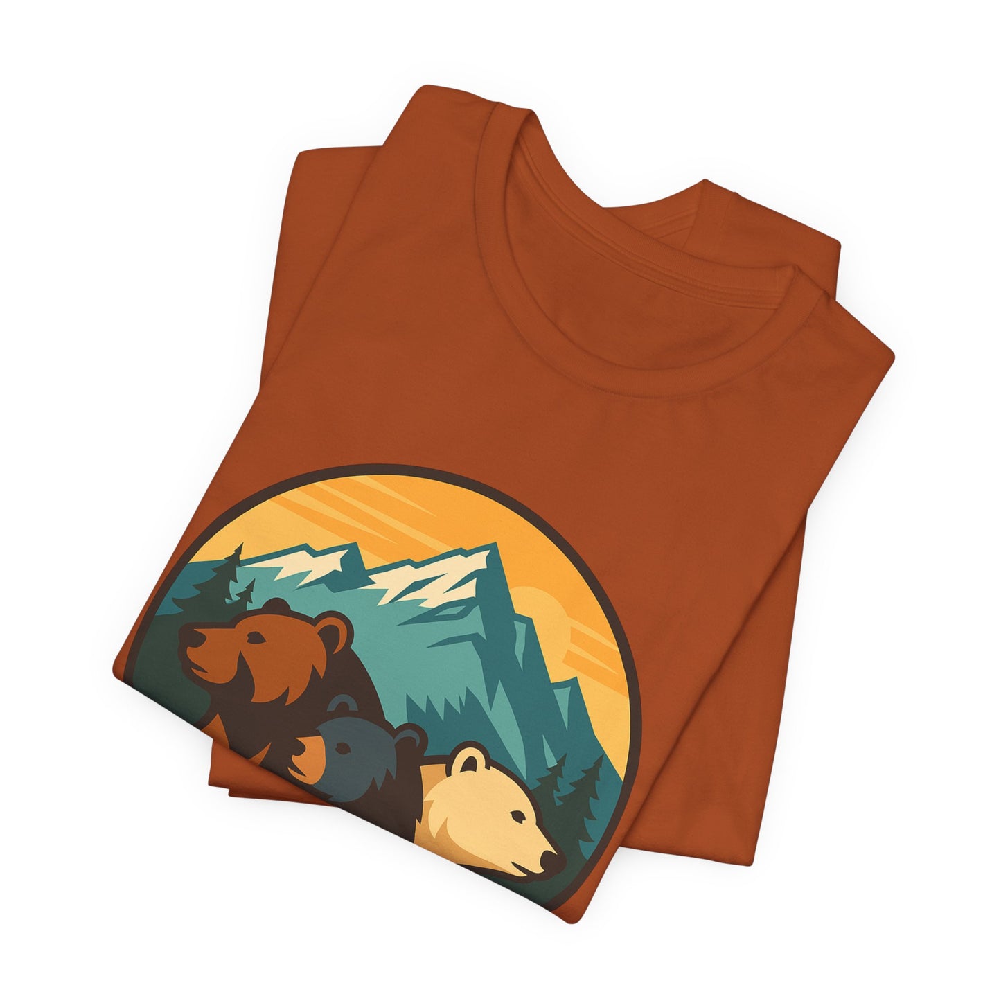 Bear Family Mountain Tee — Alaska 4AK.org Outdoor Shirt
