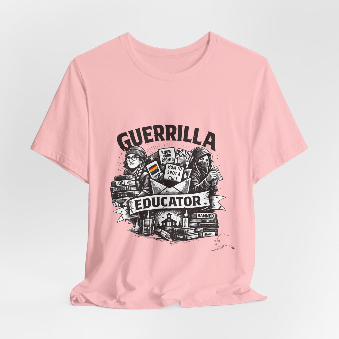 Guerrilla Educator T-Shirt — Vintage Protest Teacher Tee