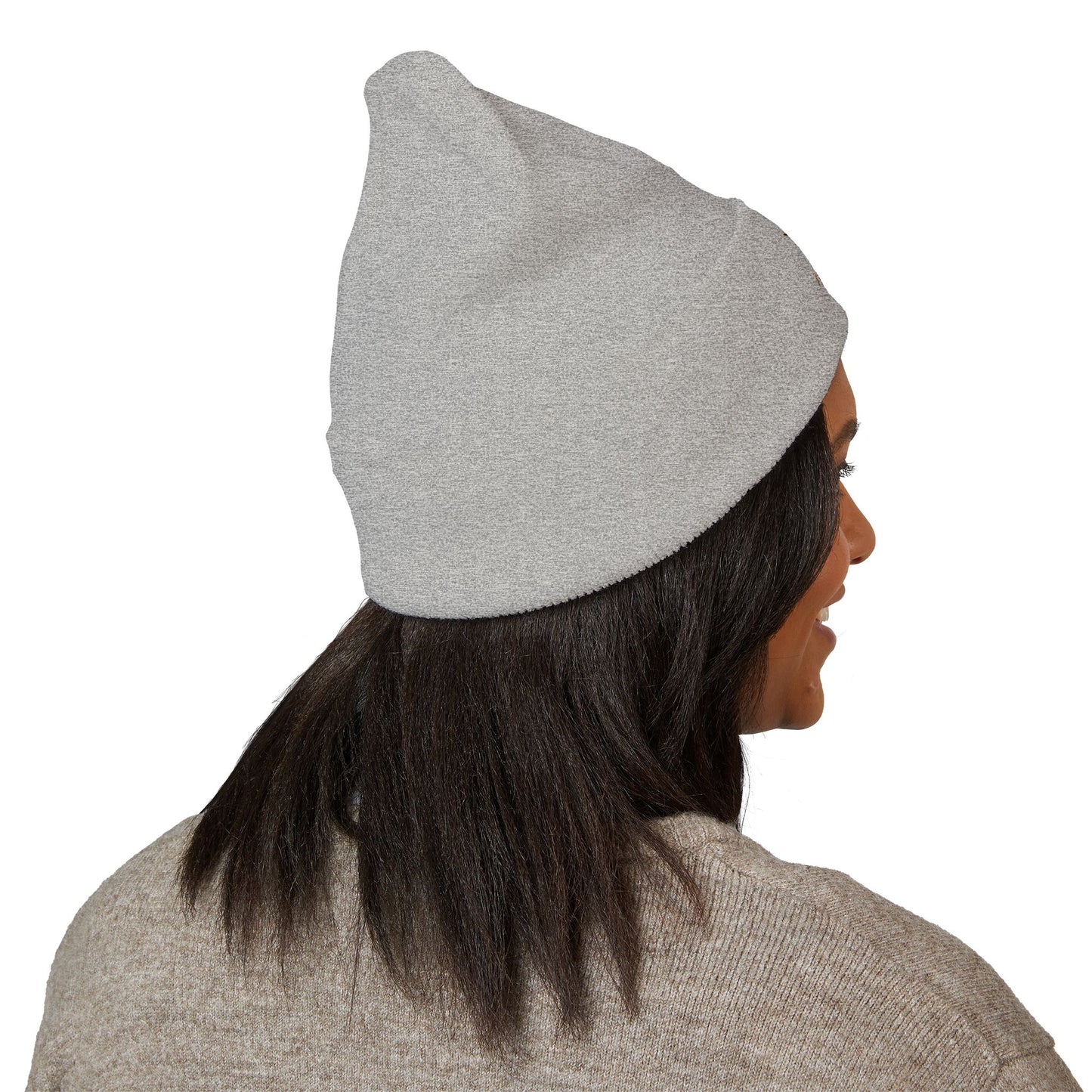 Embroidered Flamingo Logo Cuffed Beanie