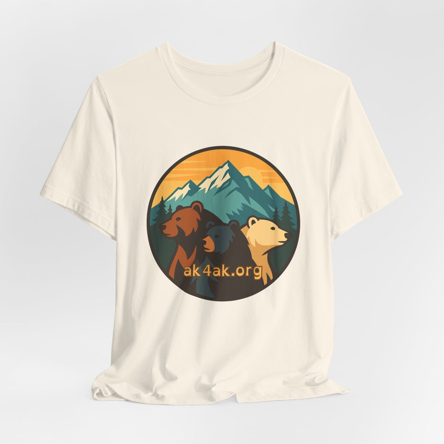 Bear Family Mountain Tee — Alaska 4AK.org Outdoor Shirt