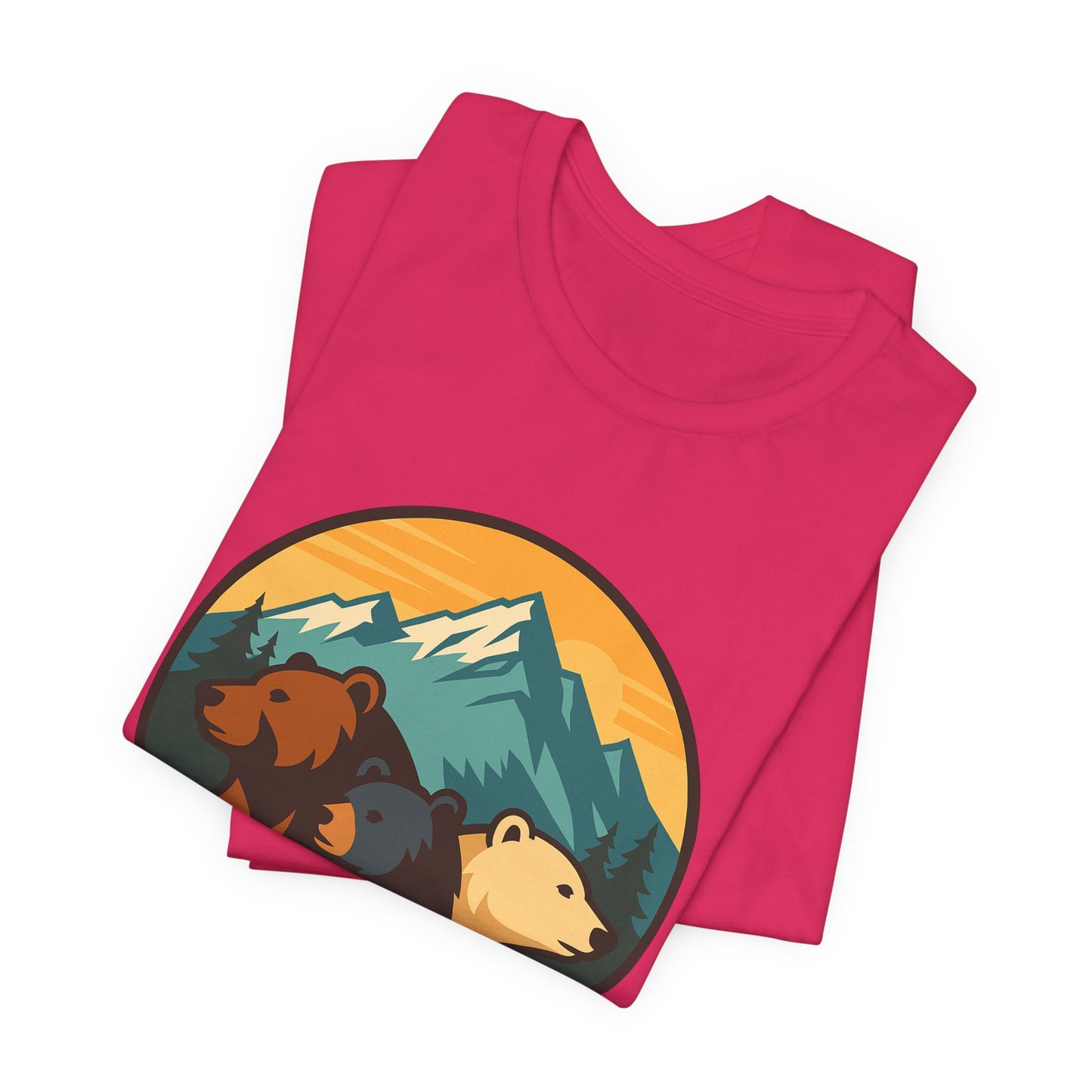 Bear Family Mountain Tee — Alaska 4AK.org Outdoor Shirt