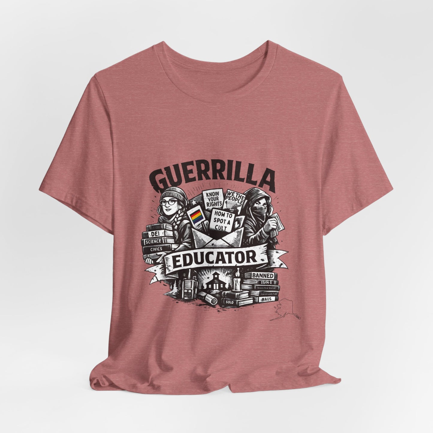 Guerrilla Educator T-Shirt — Vintage Protest Teacher Tee