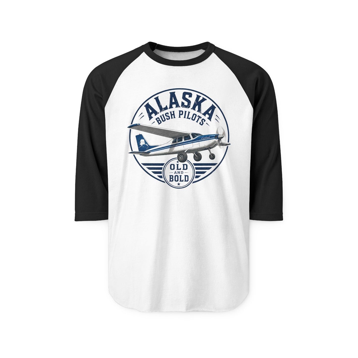 Alaska Bush Pilots Raglan Shirt — Vintage 'Old & Bold' Airplane Tee