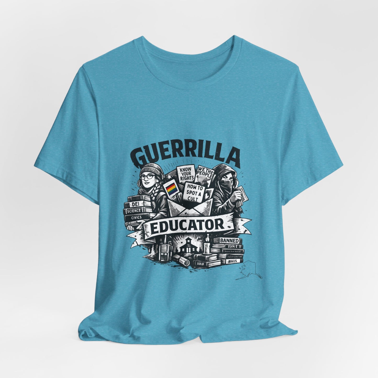 Guerrilla Educator T-Shirt — Vintage Protest Teacher Tee