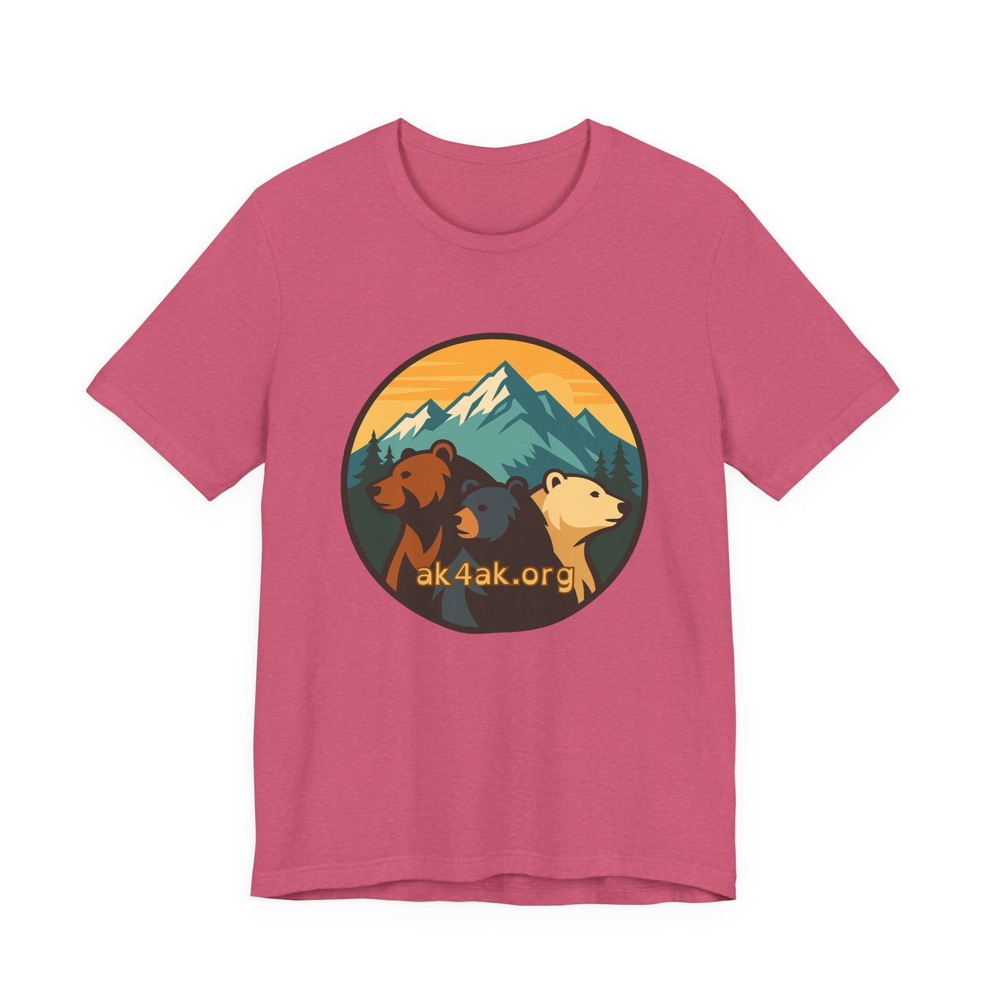 Bear Family Mountain Tee — Alaska 4AK.org Outdoor Shirt