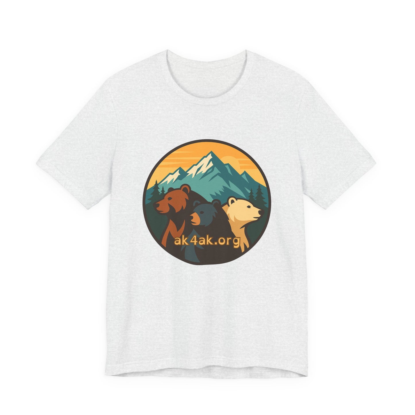 Bear Family Mountain Tee — Alaska 4AK.org Outdoor Shirt