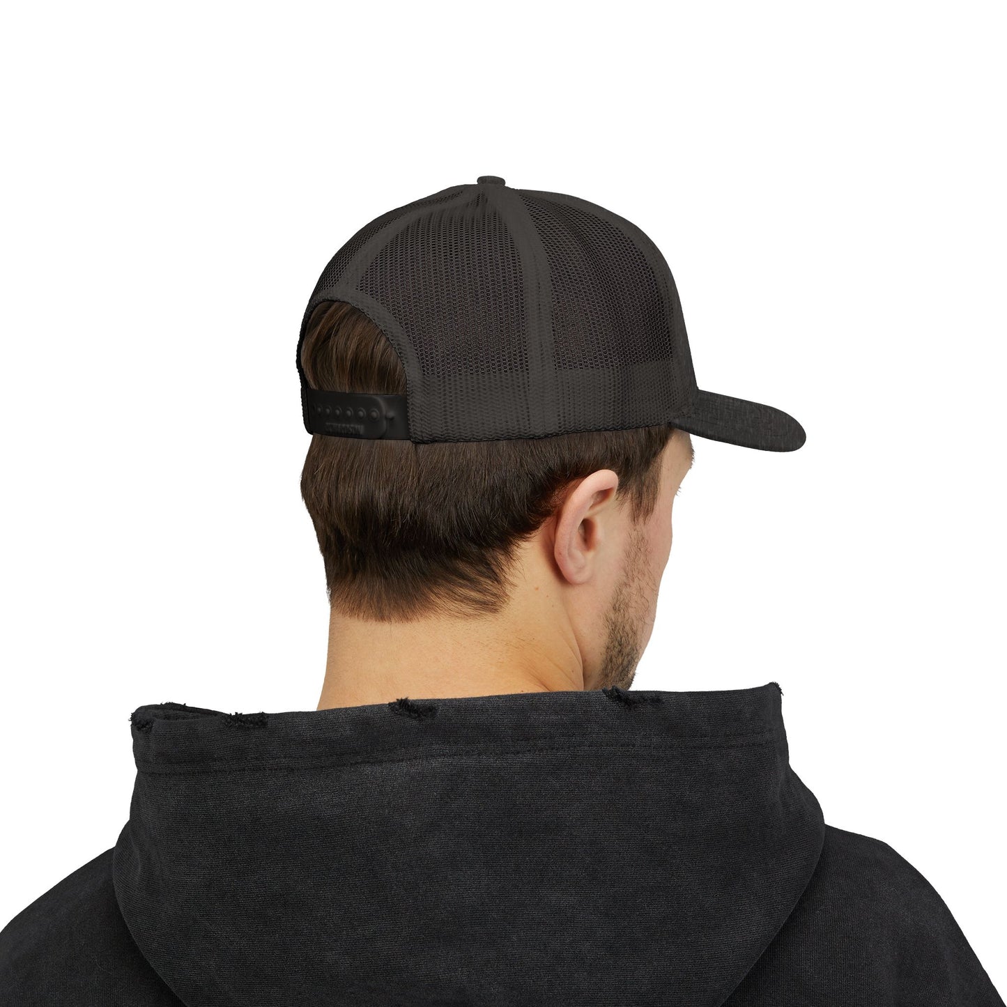 Trailer Park Snapback Trucker Cap — Anchor Point Vintage RV Patch Hat