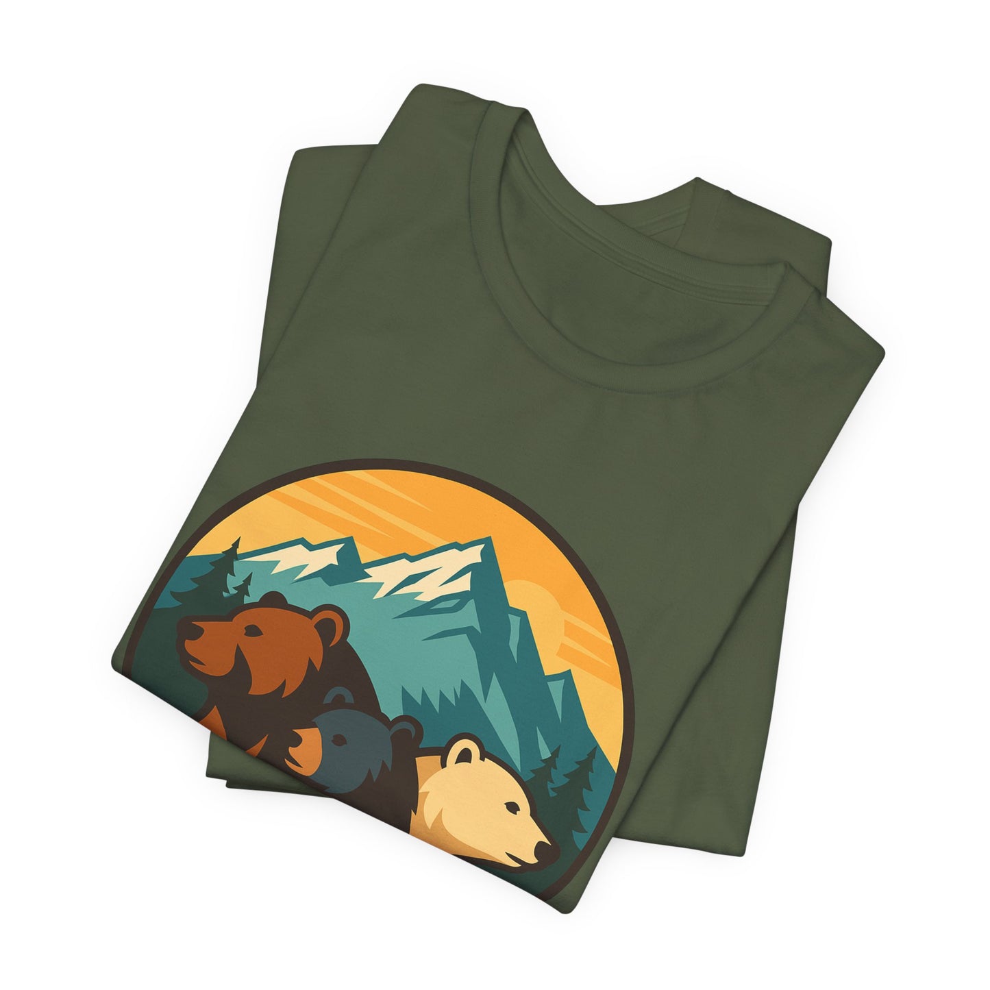 Bear Family Mountain Tee — Alaska 4AK.org Outdoor Shirt