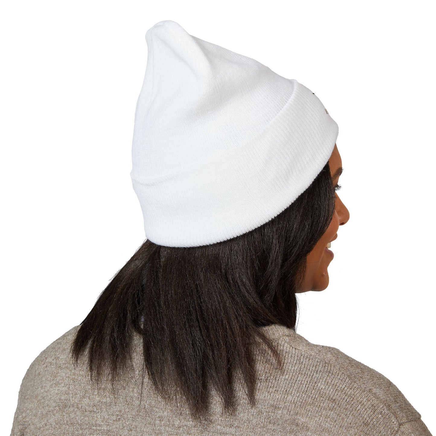 Embroidered Flamingo Logo Cuffed Beanie