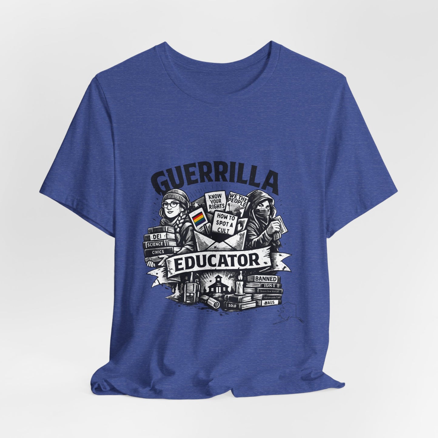 Guerrilla Educator T-Shirt — Vintage Protest Teacher Tee