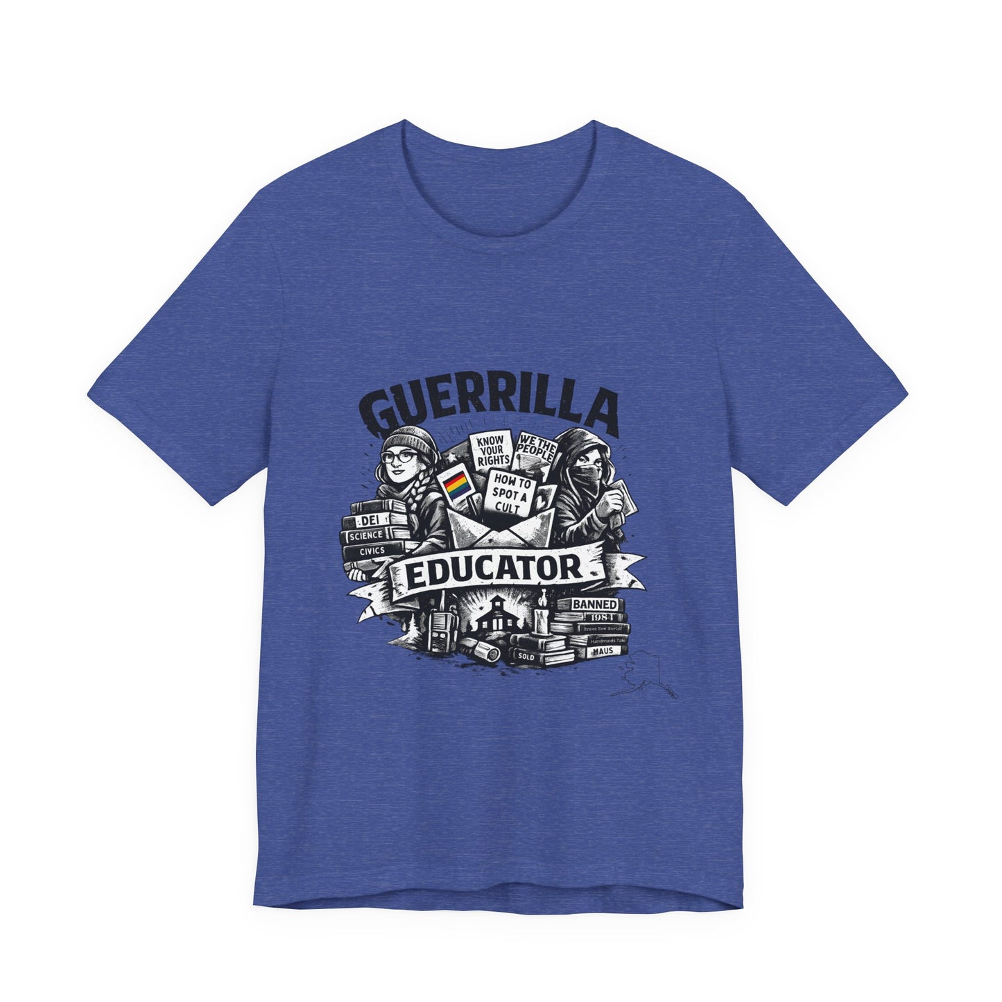 Guerrilla Educator T-Shirt — Vintage Protest Teacher Tee