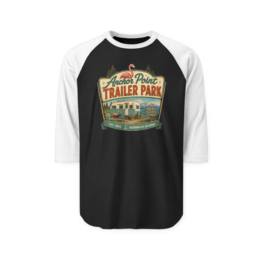 Trailer Park Vintage Raglan Shirt – Anchor Point Trailer Park Graphic