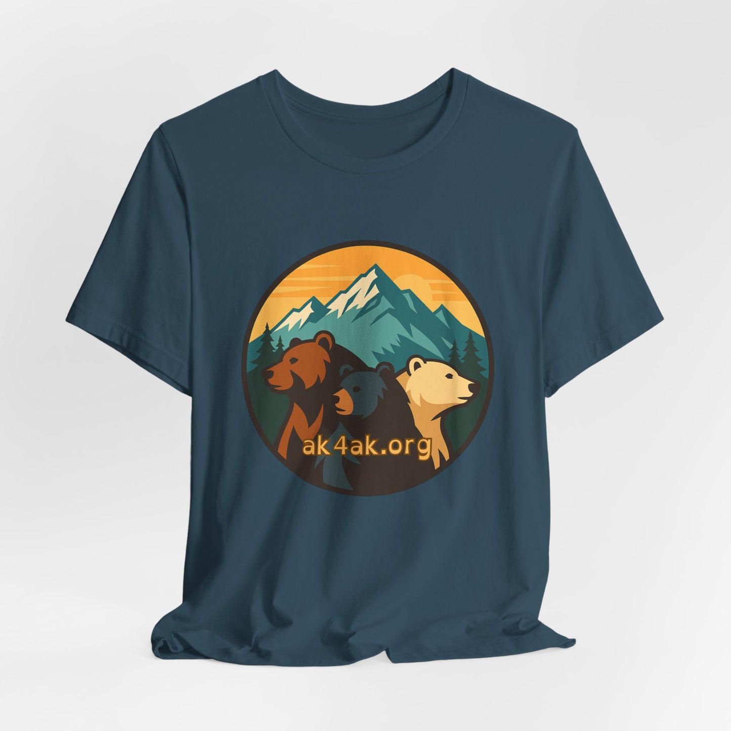 Bear Family Mountain Tee — Alaska 4AK.org Outdoor Shirt