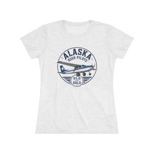 Alaska Bush Pilot Women's Tee — 'Old Bold' Airplane Graphic