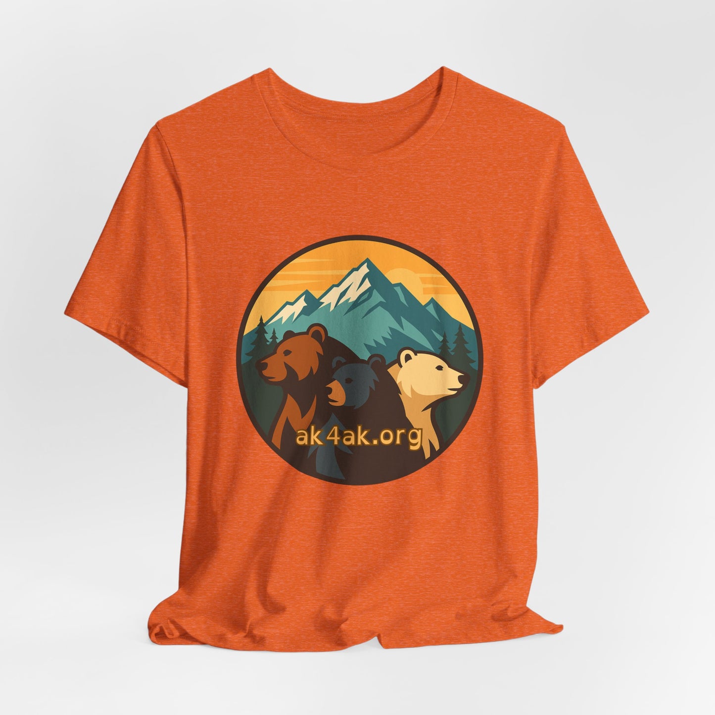 Bear Family Mountain Tee — Alaska 4AK.org Outdoor Shirt