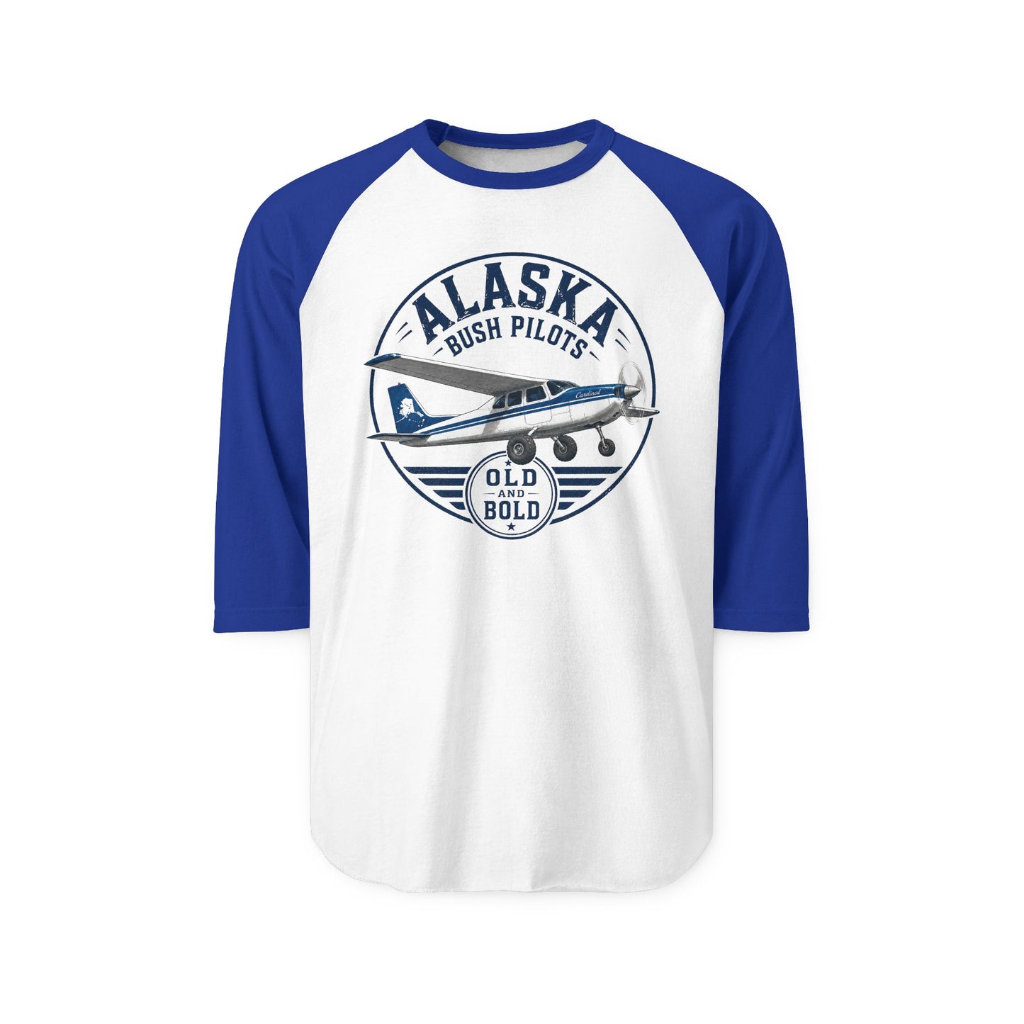 Alaska Bush Pilots Raglan Shirt — Vintage 'Old & Bold' Airplane Tee