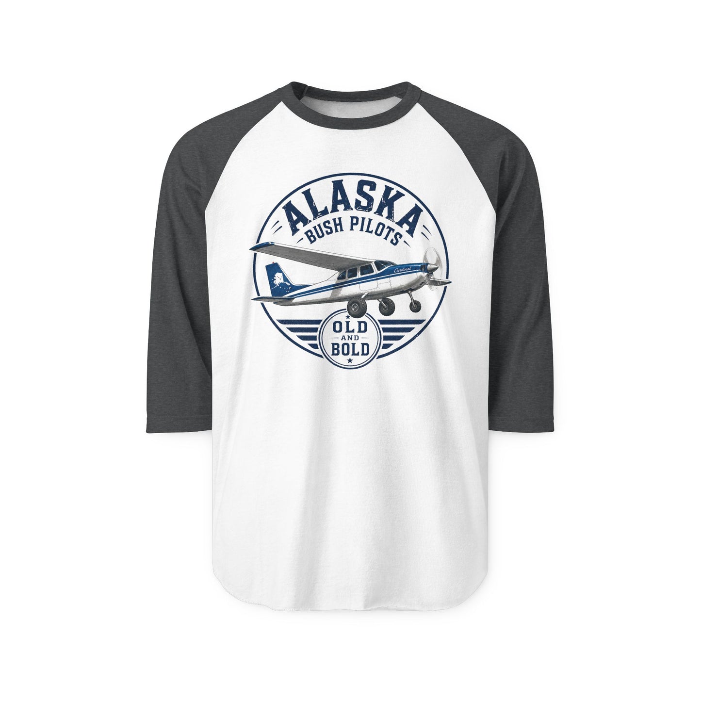 Alaska Bush Pilots Raglan Shirt — Vintage 'Old & Bold' Airplane Tee