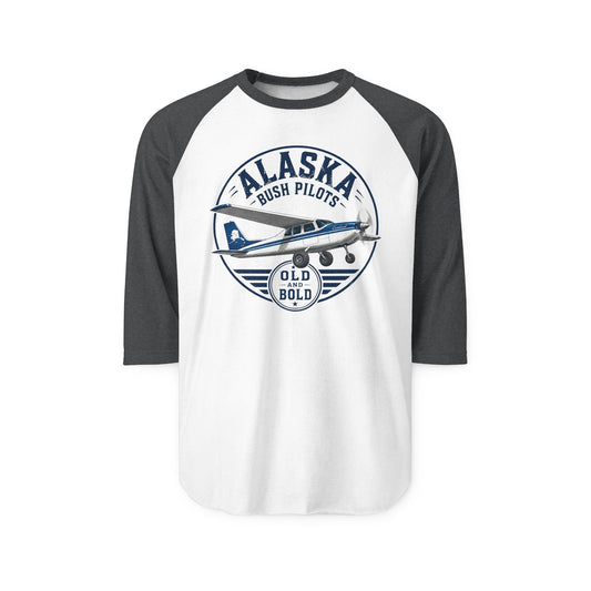 Alaska Bush Pilots Raglan Shirt — Vintage 'Old & Bold' Airplane Tee