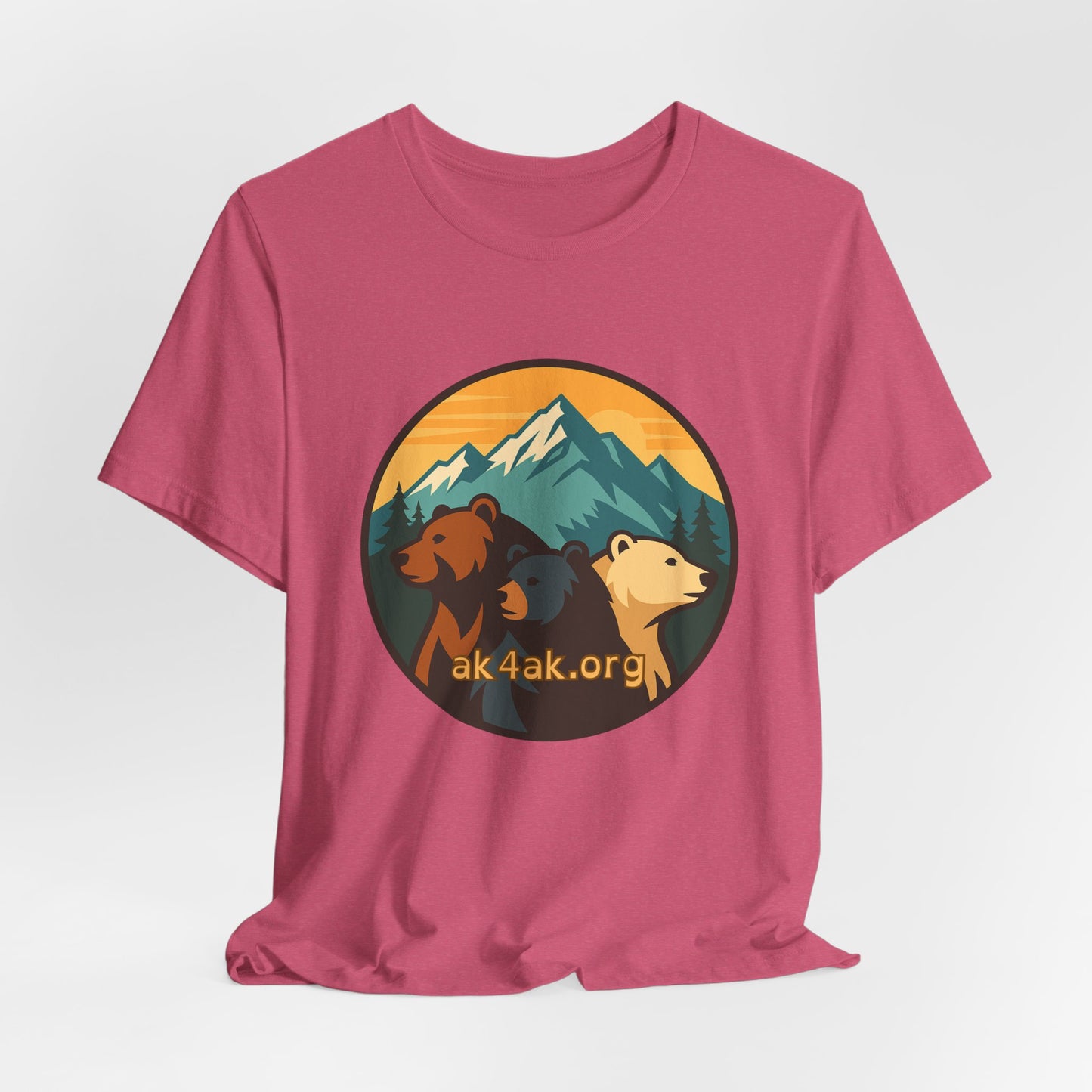 Bear Family Mountain Tee — Alaska 4AK.org Outdoor Shirt