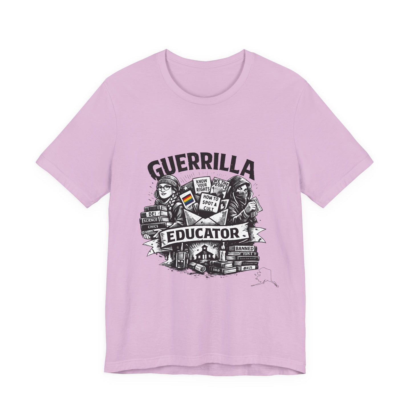 Guerrilla Educator T-Shirt — Vintage Protest Teacher Tee