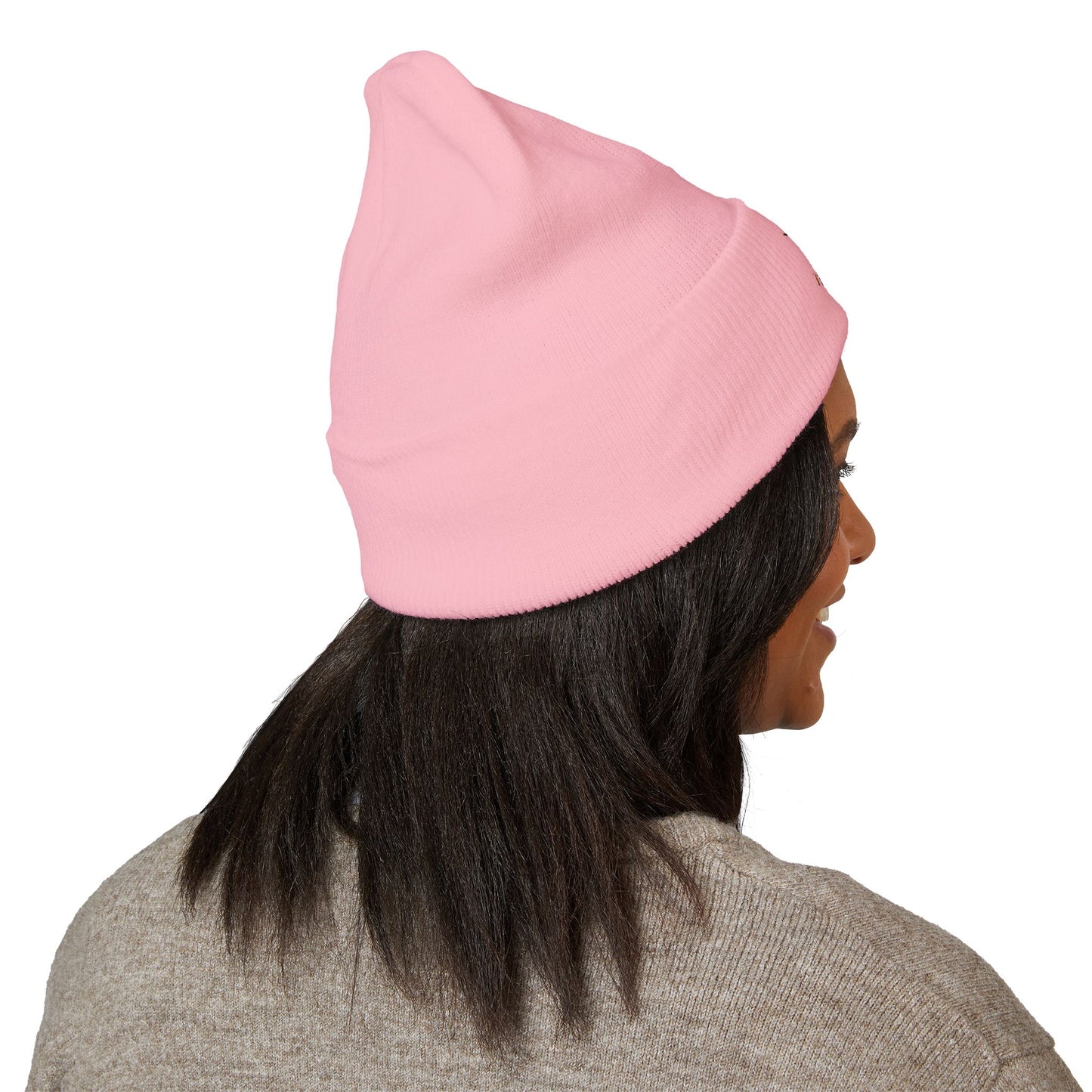 Embroidered Flamingo Logo Cuffed Beanie