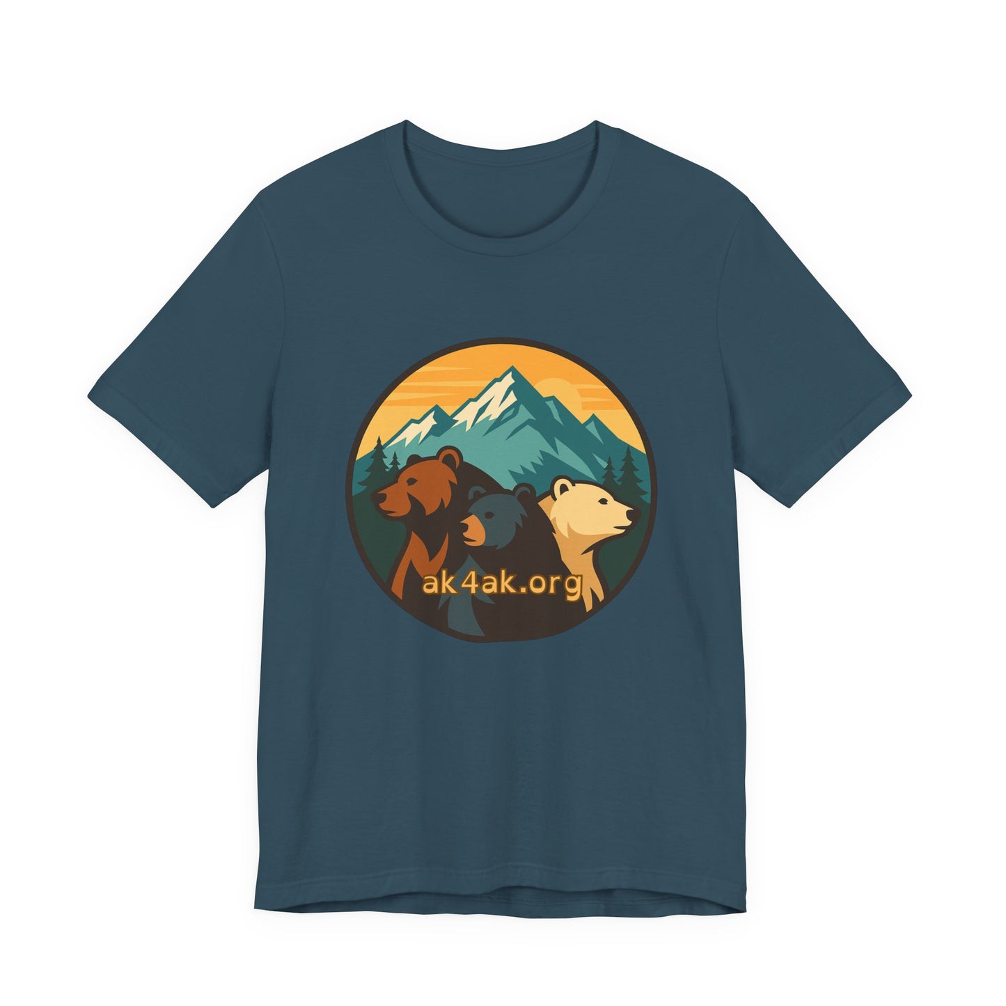 Bear Family Mountain Tee — Alaska 4AK.org Outdoor Shirt