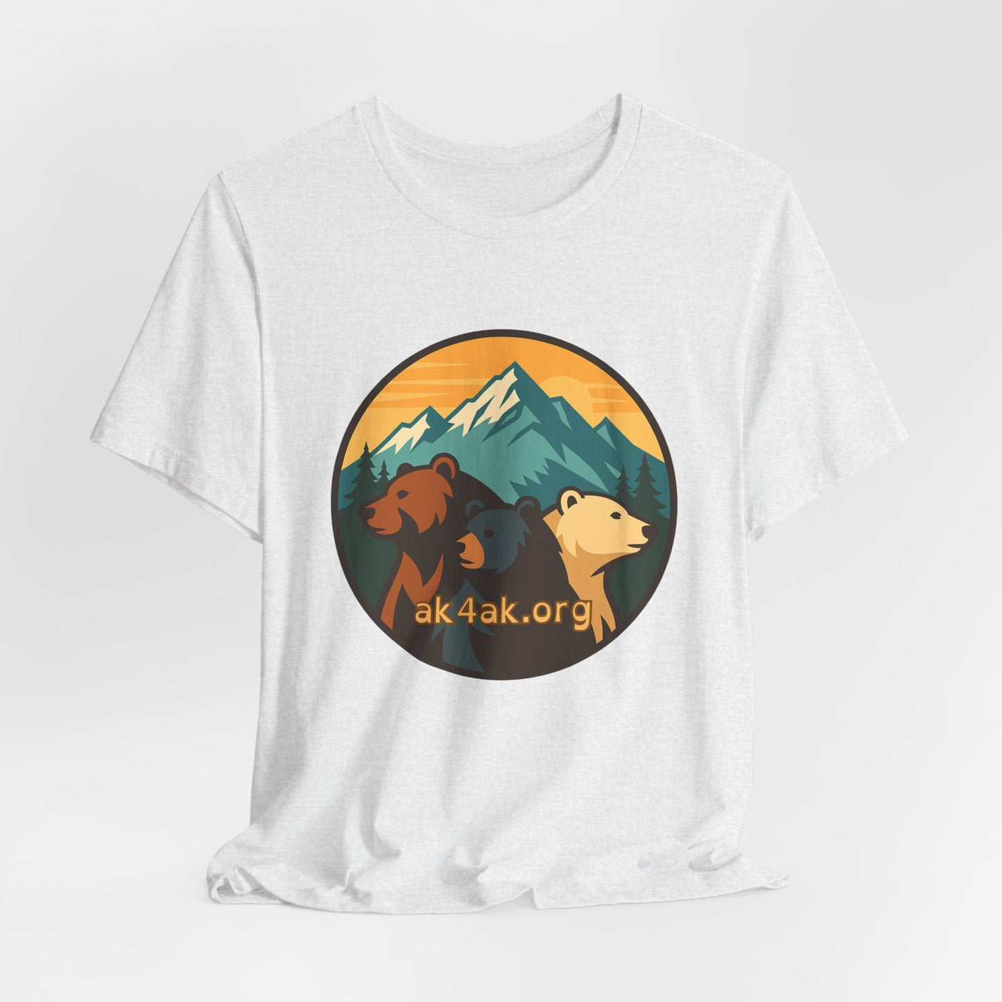 Bear Family Mountain Tee — Alaska 4AK.org Outdoor Shirt