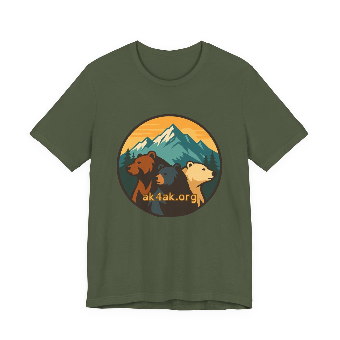 Bear Family Mountain Tee — Alaska 4AK.org Outdoor Shirt
