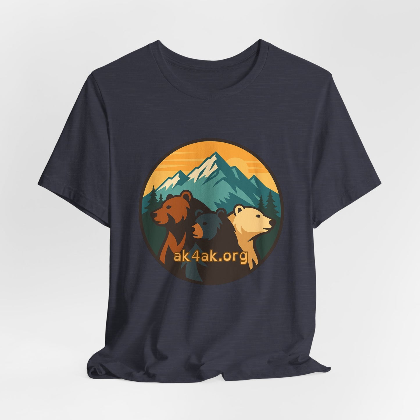 Bear Family Mountain Tee — Alaska 4AK.org Outdoor Shirt