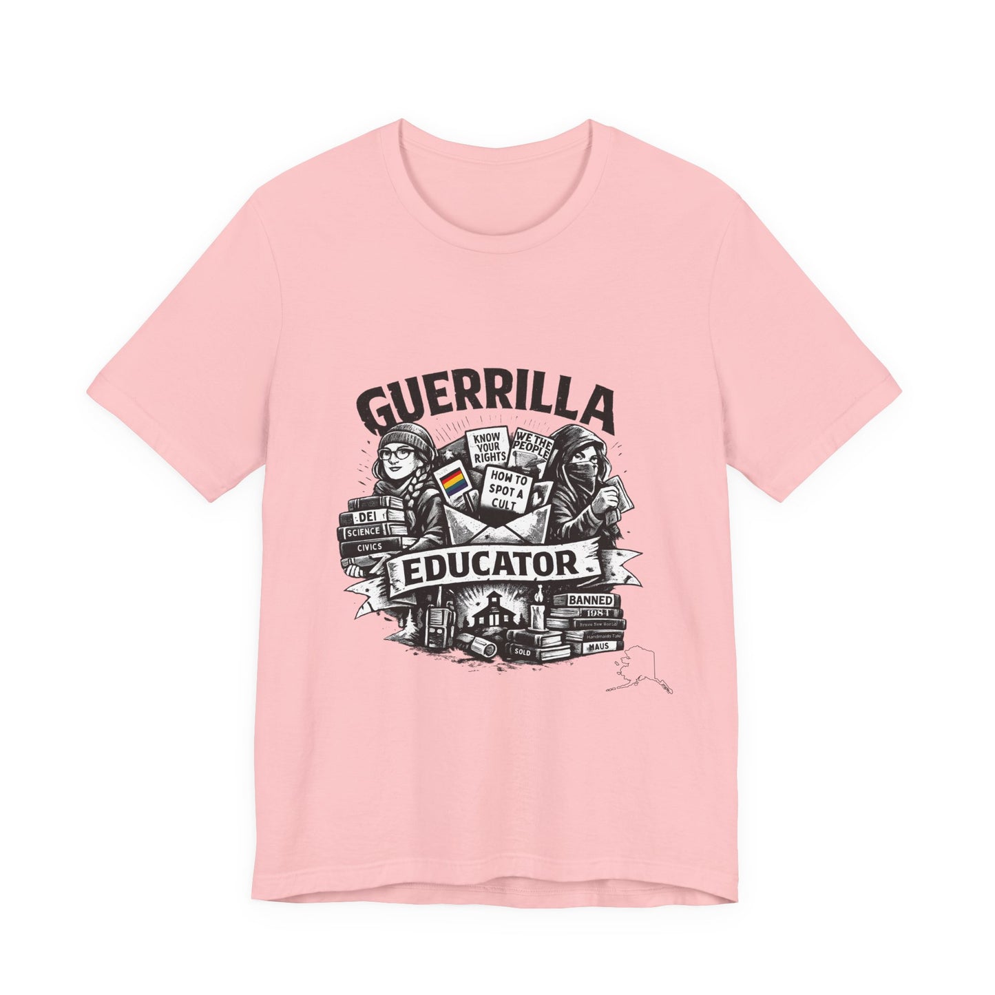 Guerrilla Educator T-Shirt — Vintage Protest Teacher Tee