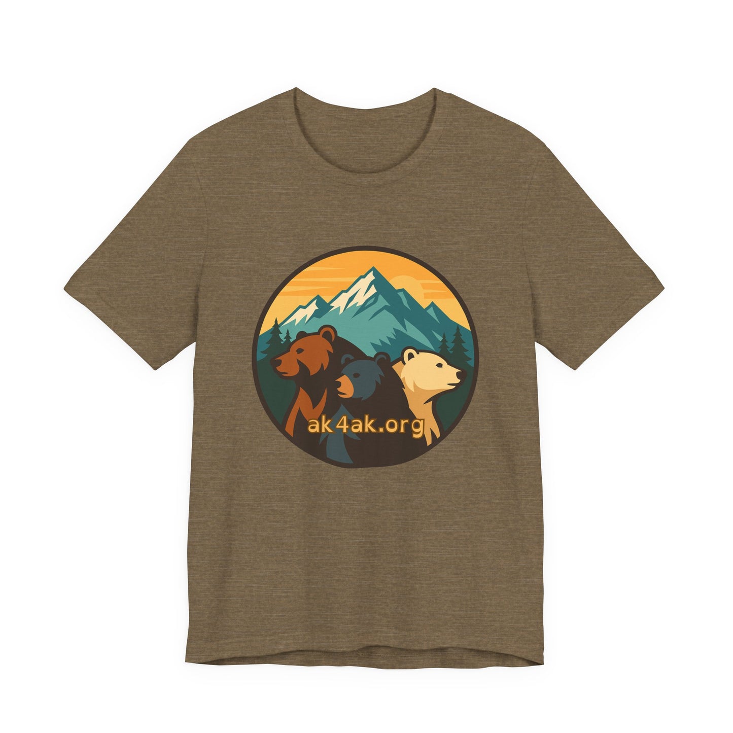 Bear Family Mountain Tee — Alaska 4AK.org Outdoor Shirt